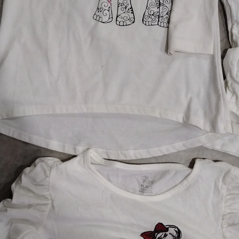 Justice Place Pink Elephant Set of 3 long sleeves shirts in Good Condition